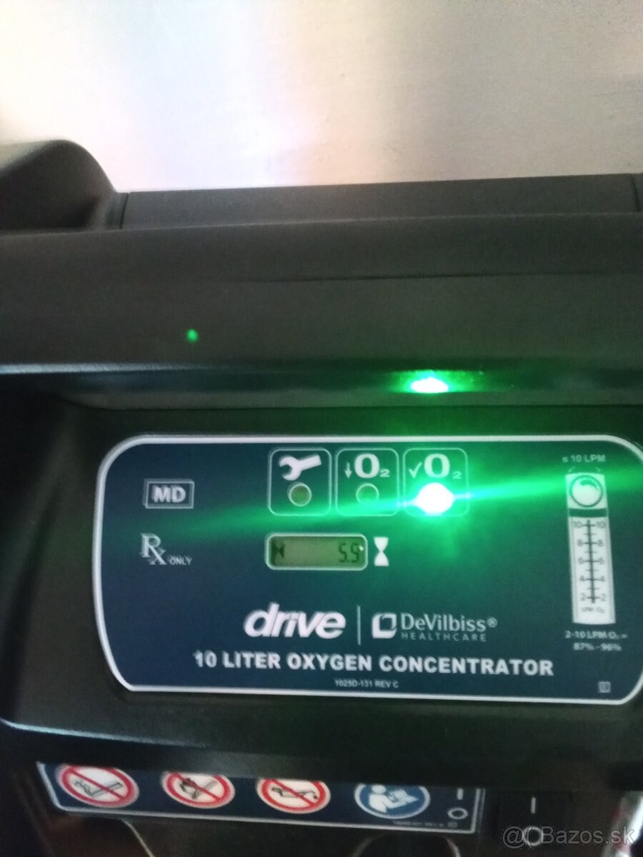 Kyslikovy koncentrátor DeVilbiss 1025 (10l) - 2