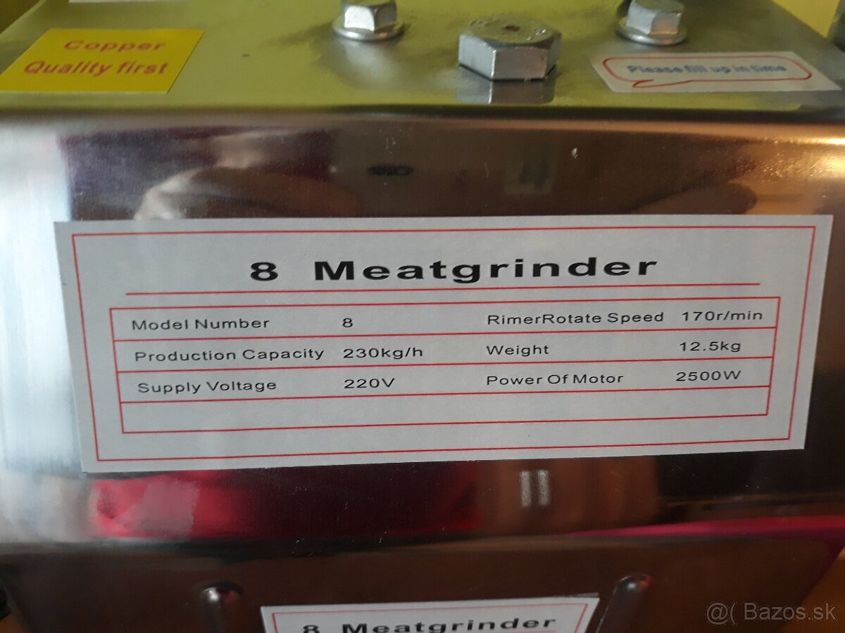 Predám elektrický mlynček na mäso 8 - 2