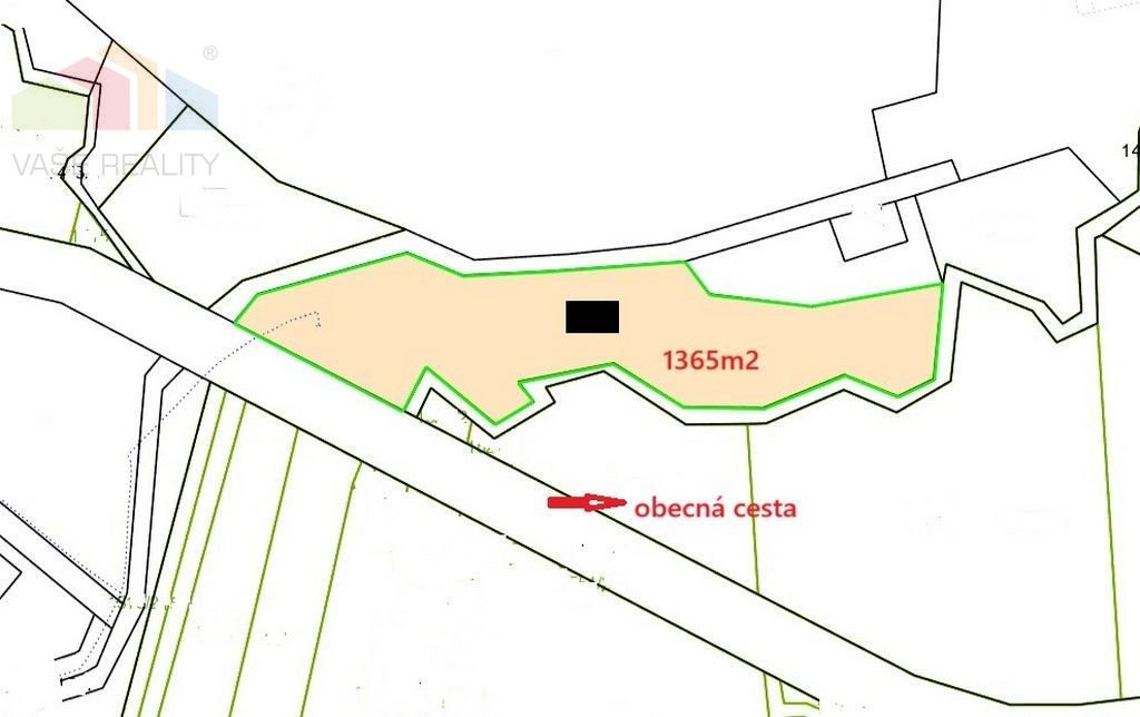 NOVÁ CENA...Rekreačný pozemok 1365m2 s chatkou so súpisným č - 2