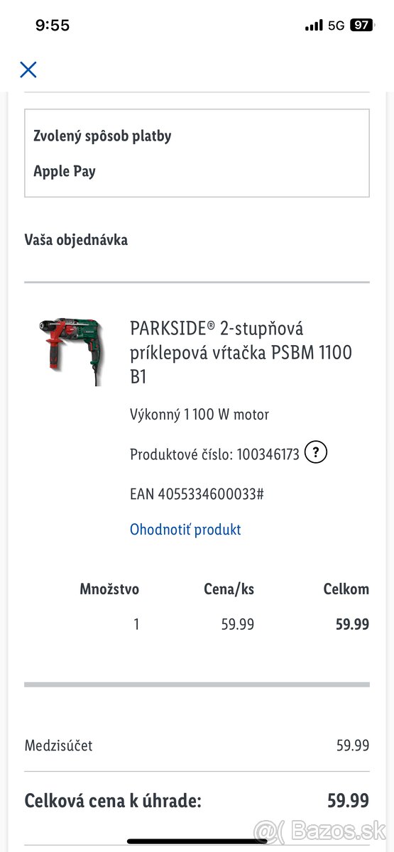 Predam 2-stupnovu priklepovu vrtacku Parkside - 2