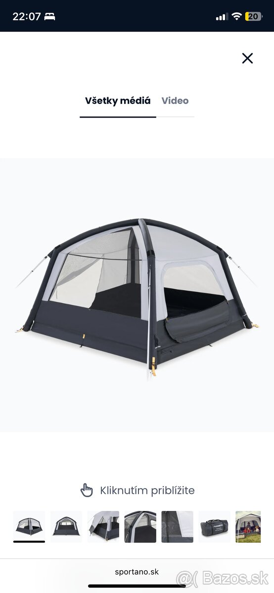 Nafukovací stan pre 4 osoby - 2