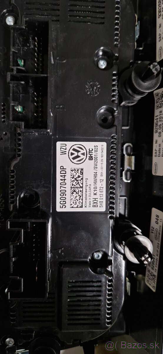 Volkswagen VW klima panel panel klimatizacie - 2