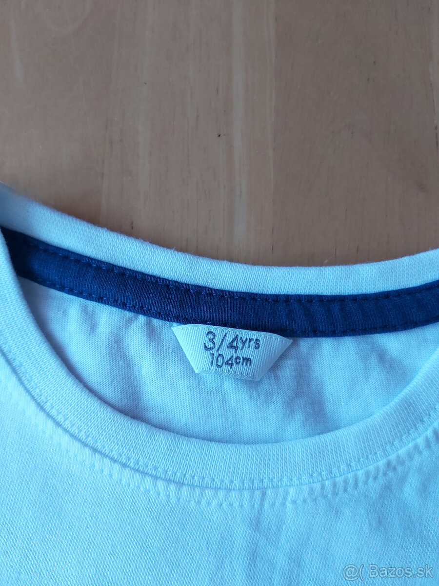 2 tričká 3-4r. - 2