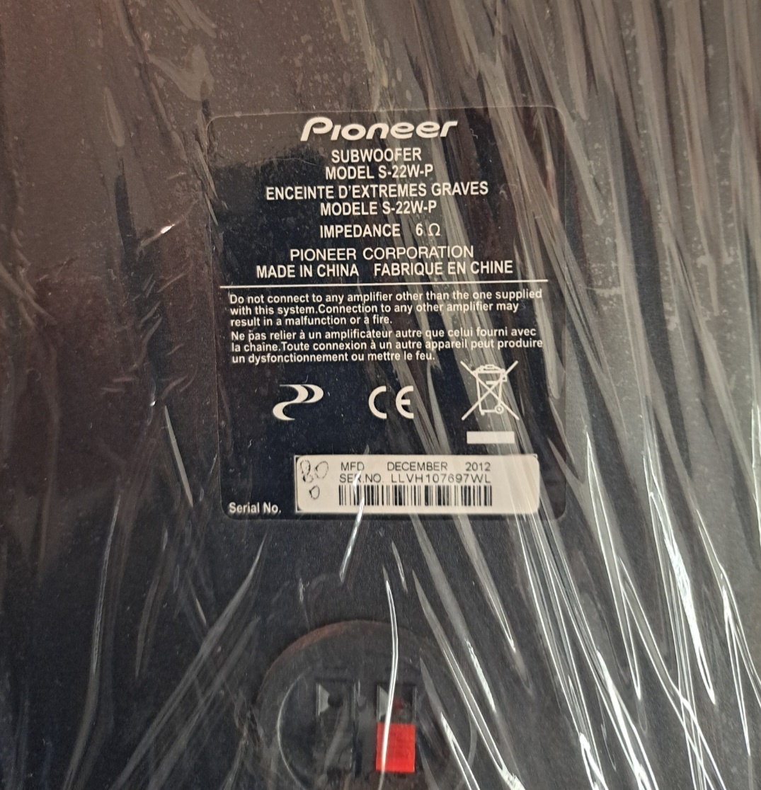 Predám pasívny subwoofer Pioneer S‑22W‑P - 2