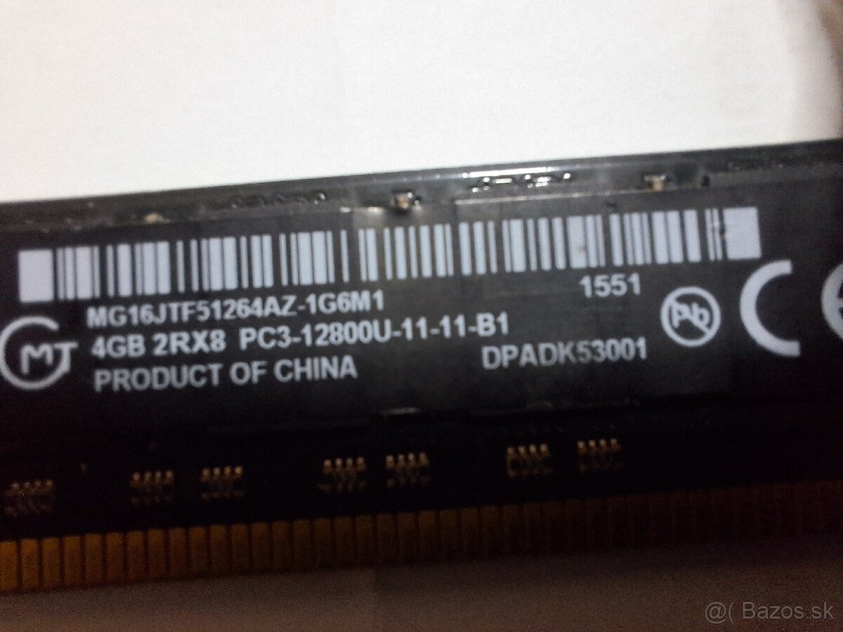 Dimm ddr3 4gb 1600 black, lowprofile - 2