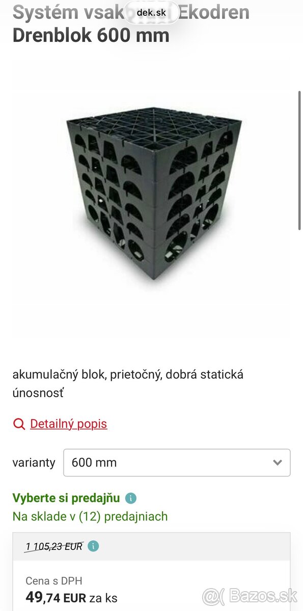 Plastove palety drenáž drenblok - 2