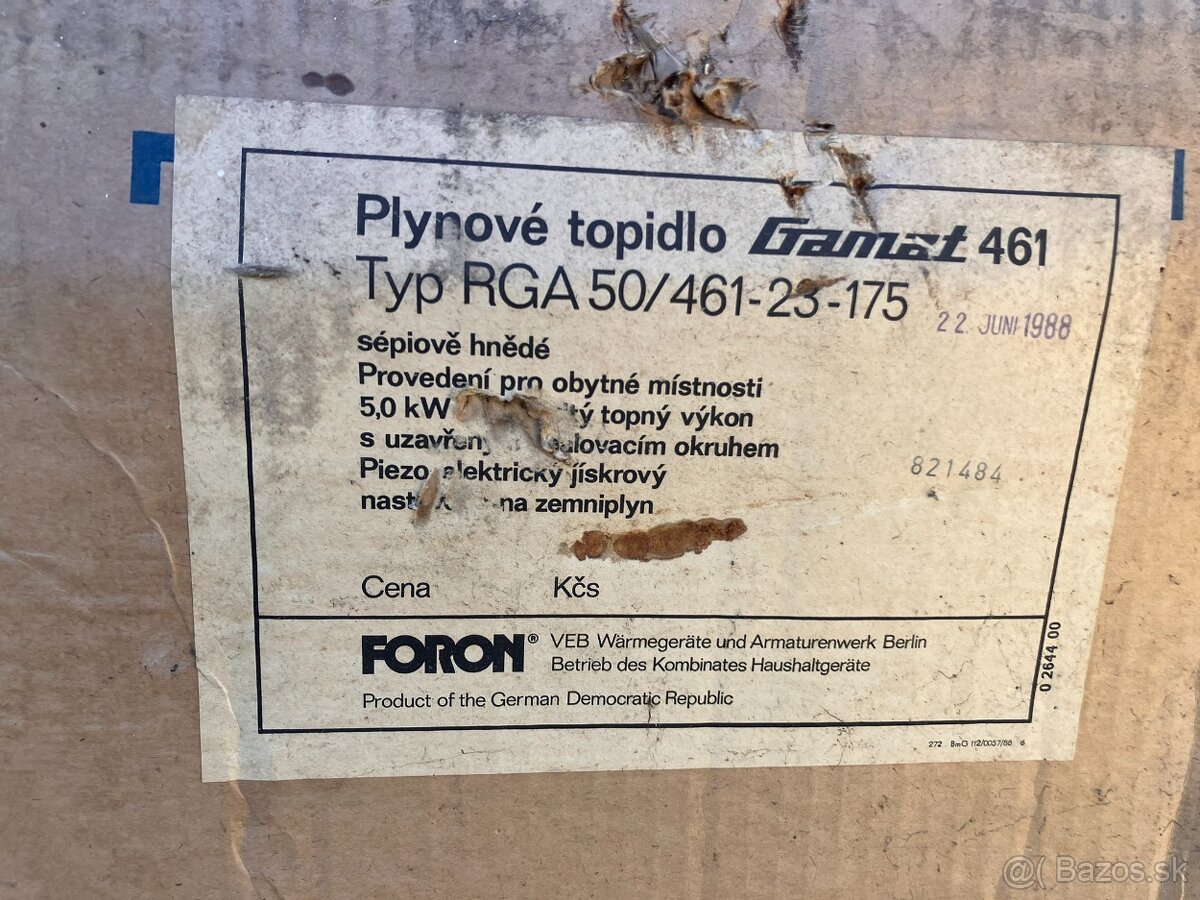 plynové topidlo Gamat - 2