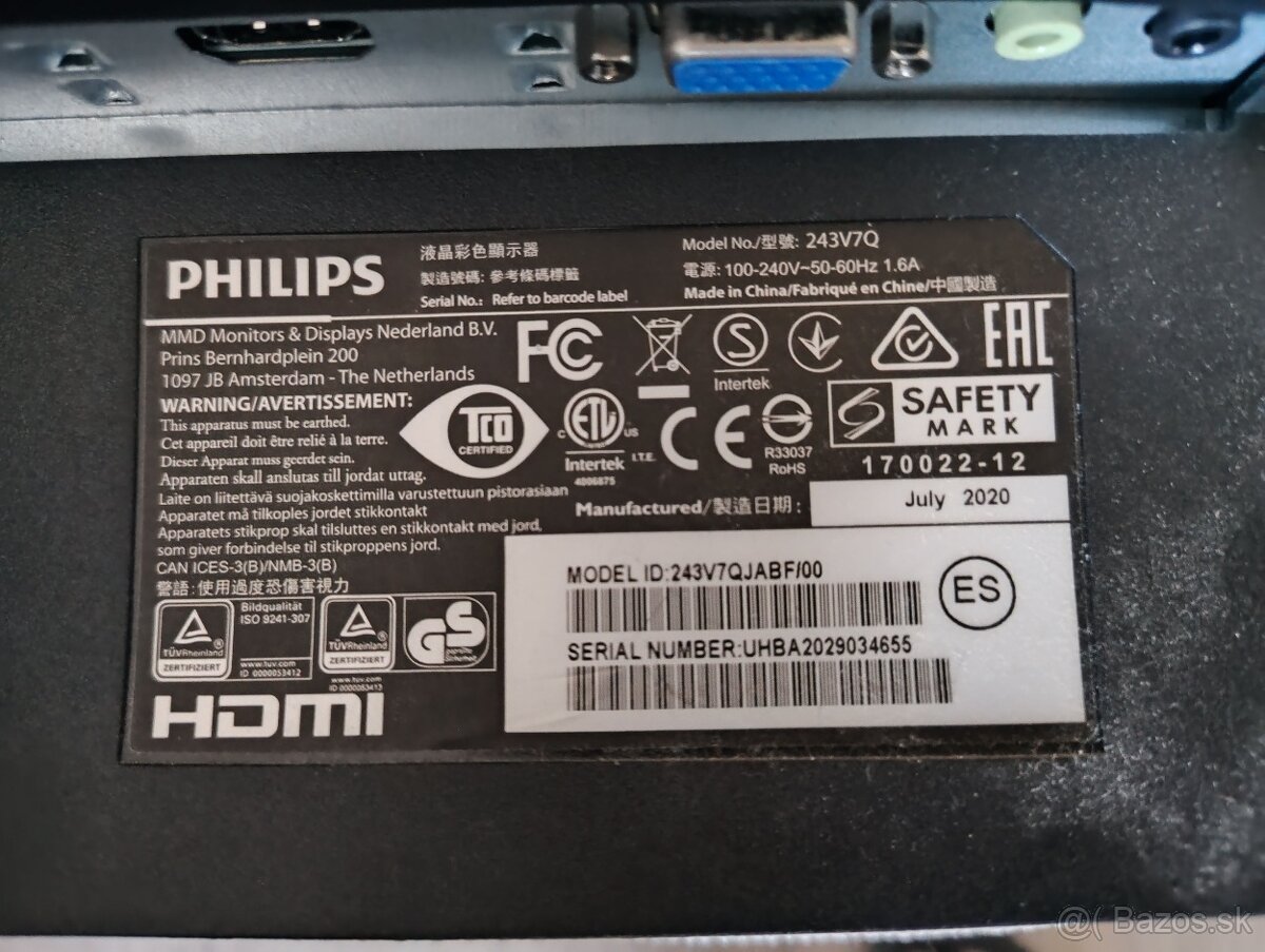 Predám 24" monitor Philips - 2