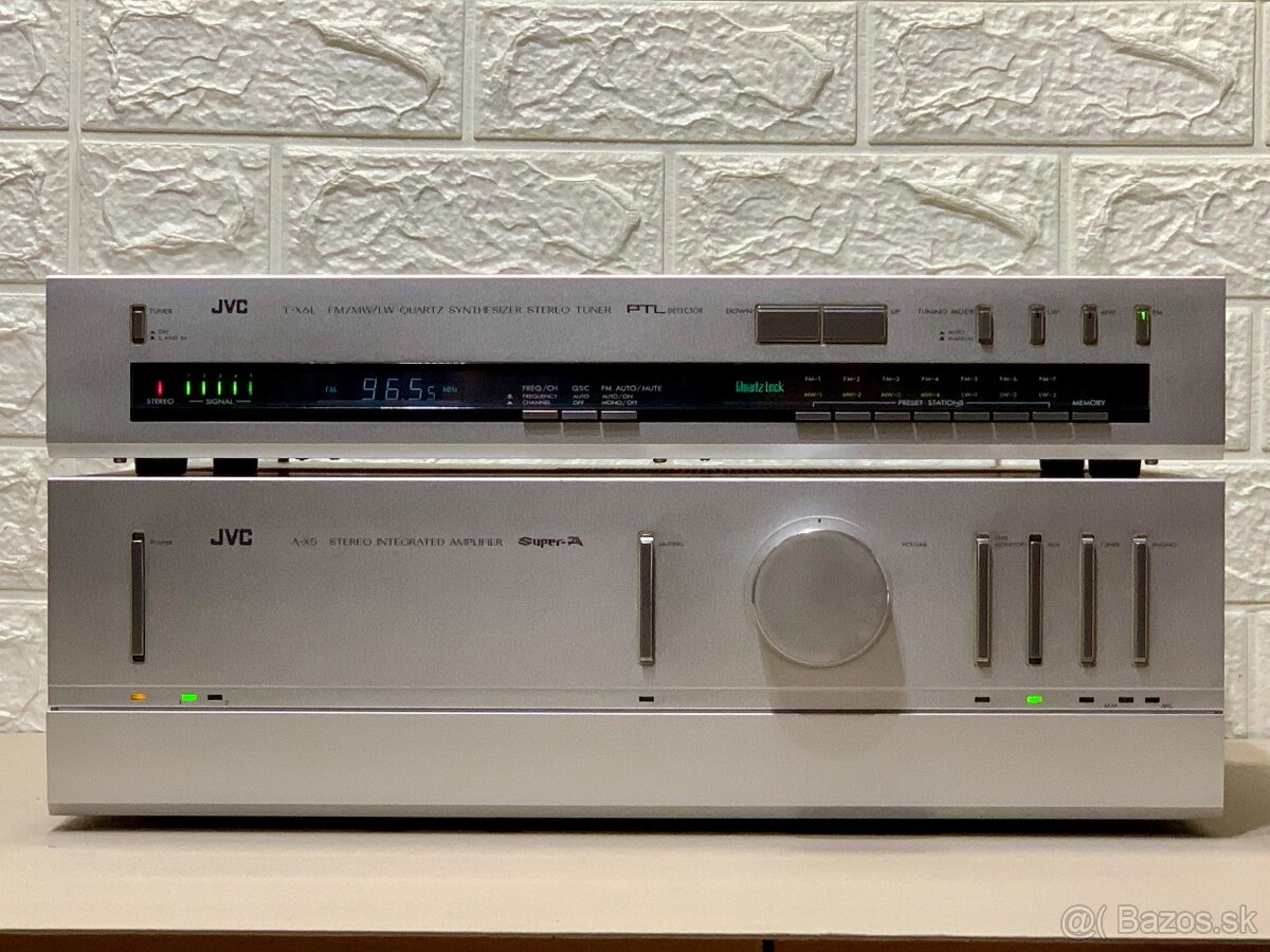 JVC A-X5 …. Stereo zosilovač. JVC T-X6L …. Stereo tuner - 2