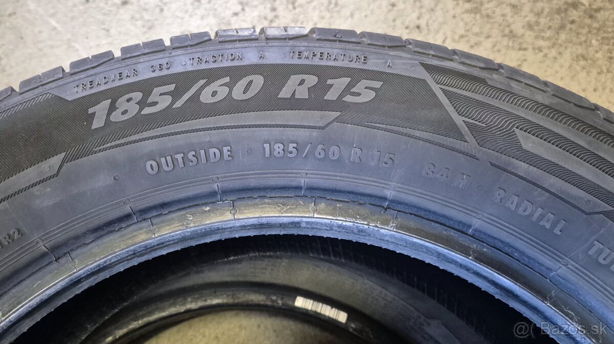 Predám letné pneumatiky 185/60 R15 - 2