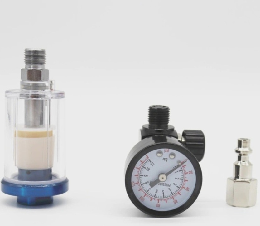 Nový  Regulátor tlaku + odkaľovač s filtrom + rýchlospojka - 2