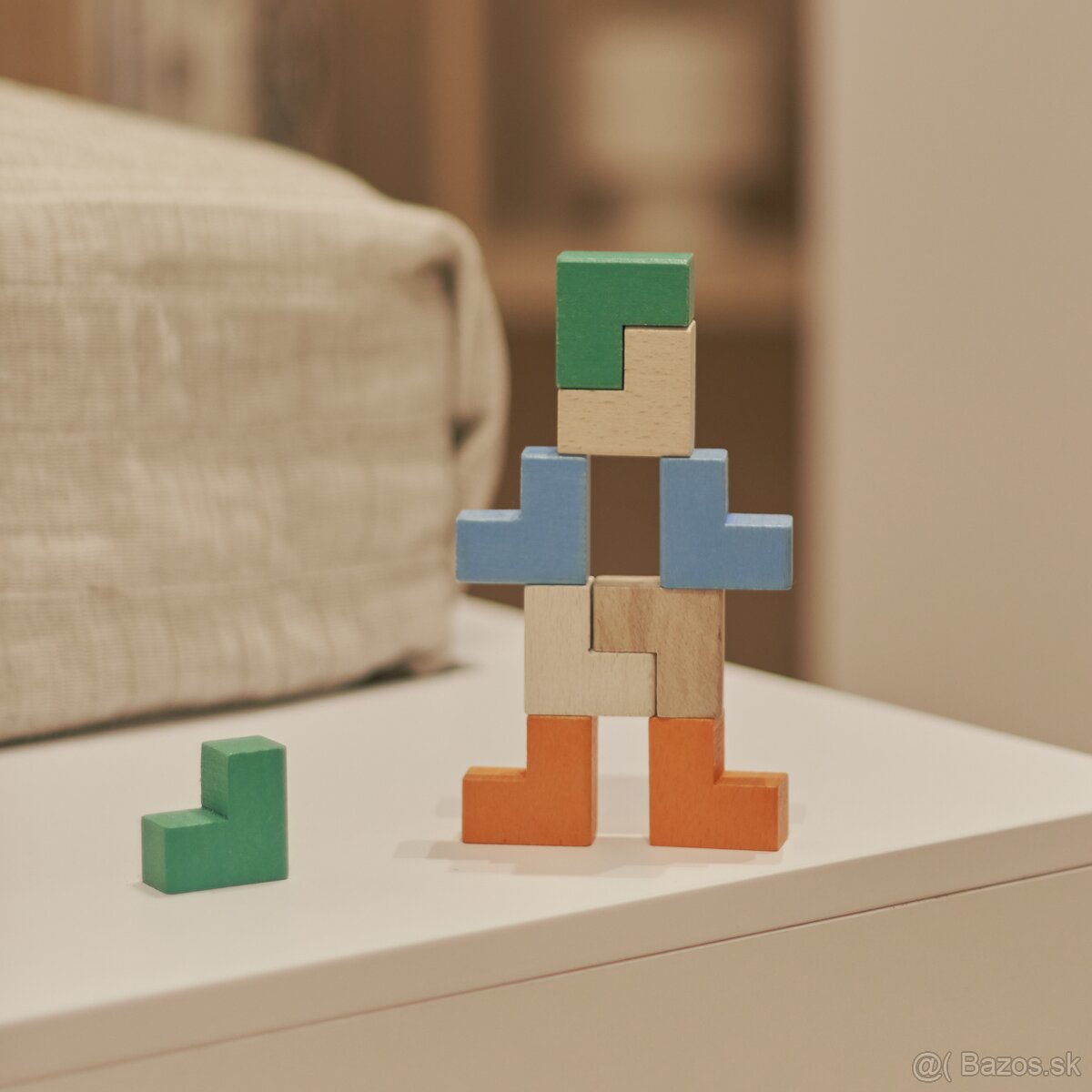 Montessori drevená puzzle kocka, nová, nerozbalená - 2