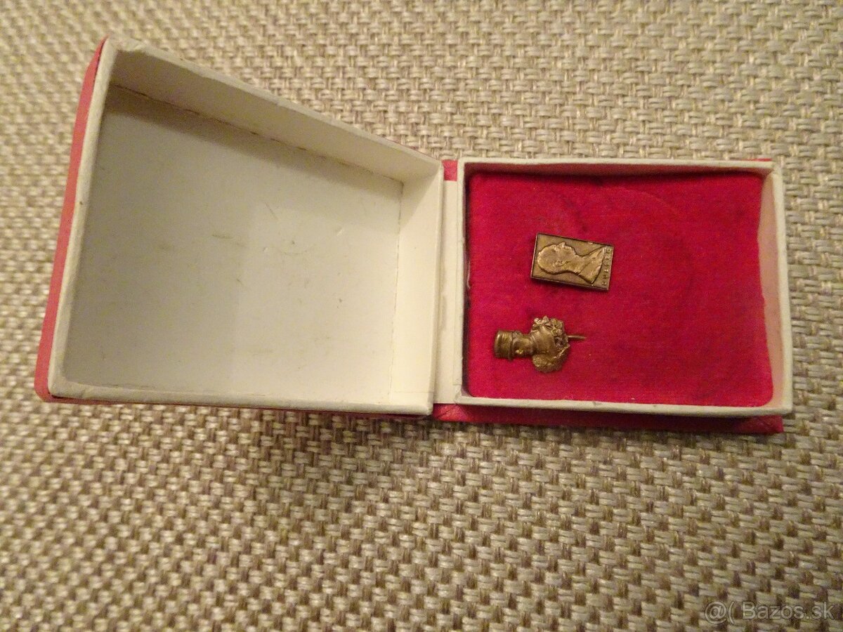 Predám starožitný odznak Milana R. Štefánika a Dubčeka - 2