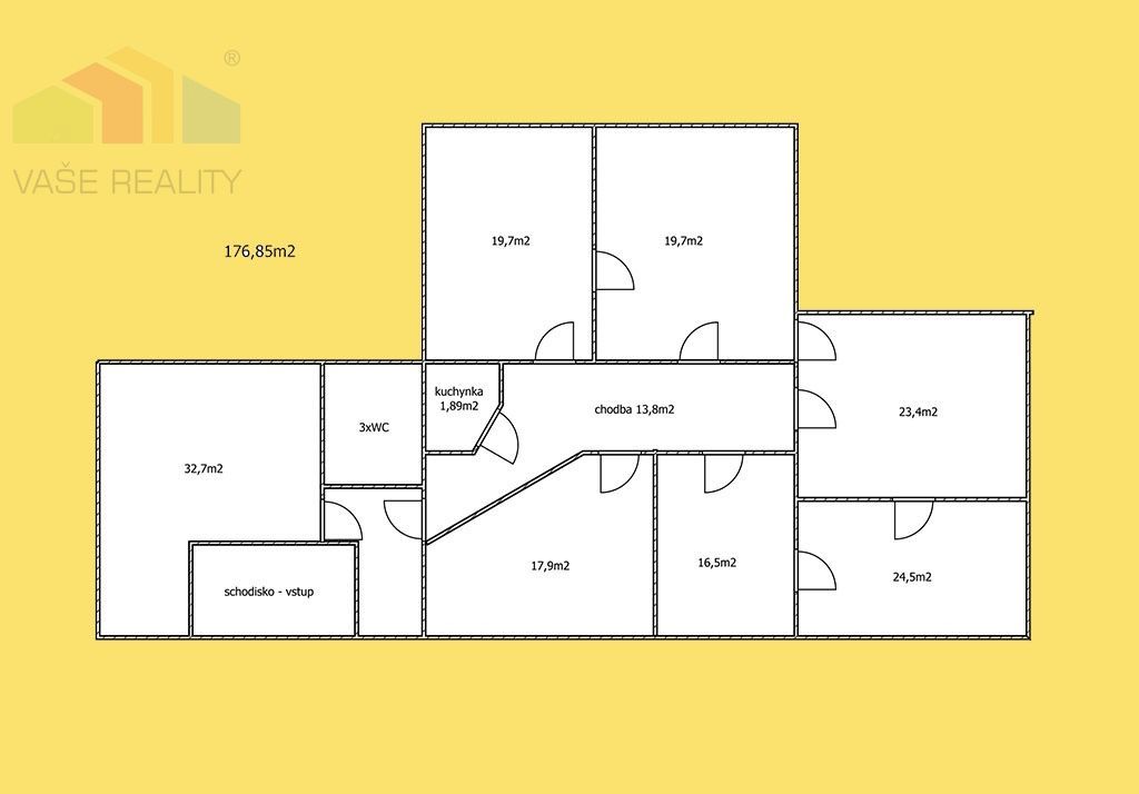 Na prenájom komerčný - kancelársky priestor Trenčín, Sihoť 1 - 2