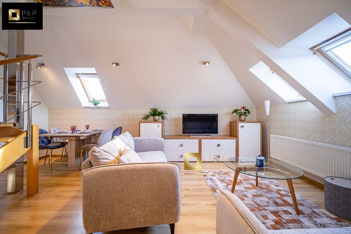 NA PRENÁJOM – Štýlový 3-izbový podkrovný byt, Jesenná KE - 2