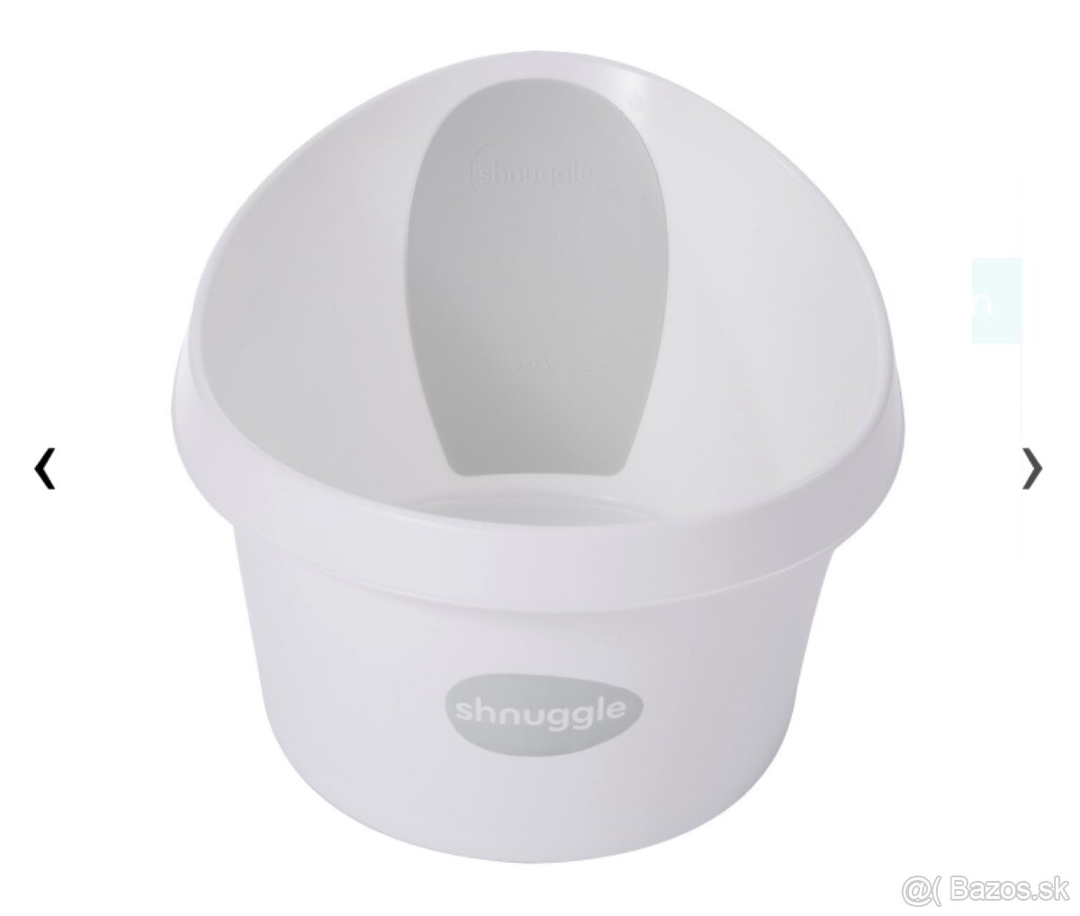 SHNUGGLE Vanička Toddler biela so svetlo-šedou opierkou - 2