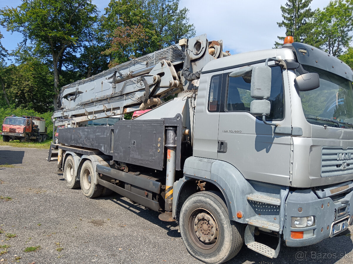 MAN 33.400 KCP 38 ZX170 čerpadlo betonu 38 m - - 2