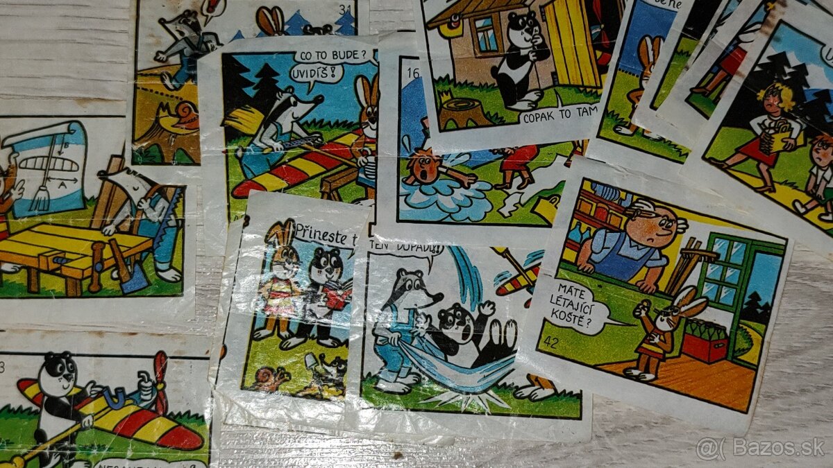 Staré obaly zo žuvačiek - 2