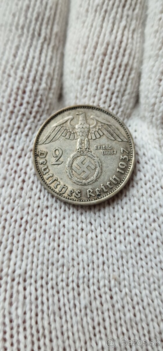 2 mark, 2 marka, 2 reichsmark Hindenburg - 2