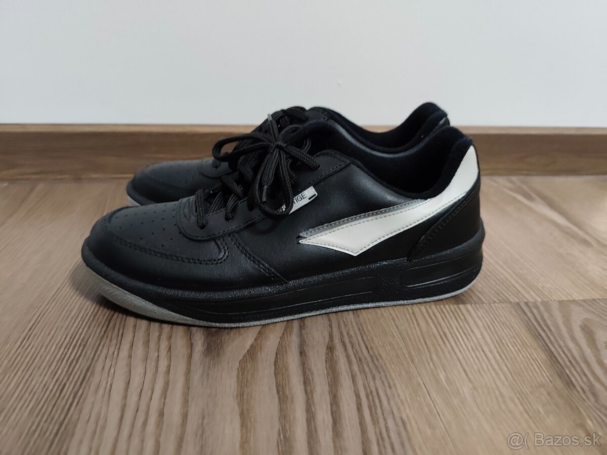 Prestige 41 - kožené čierne tenisky - 2