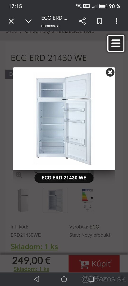 Chladnička s mrazničkou - 2