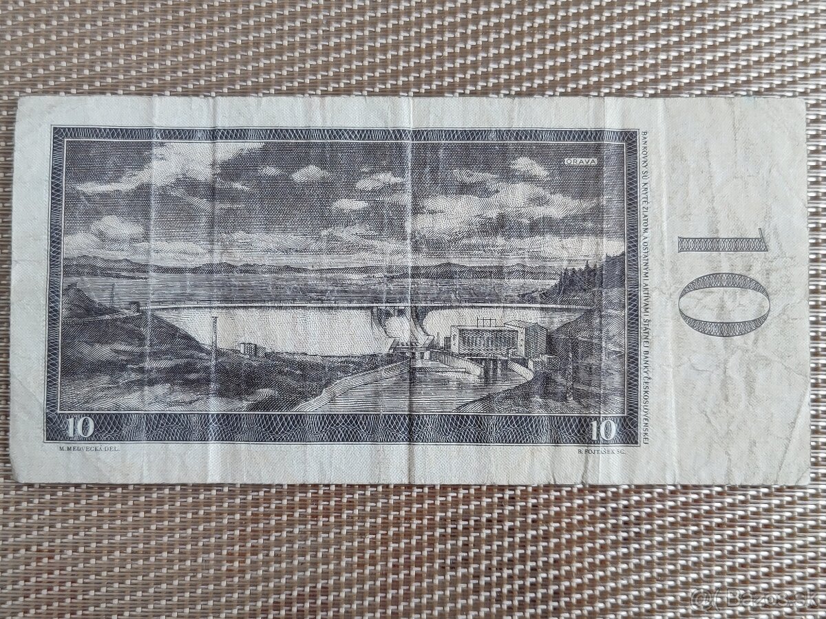 ČESKOSLOVENSKÉ BANKOVKY 10+100 KORÚN - 2