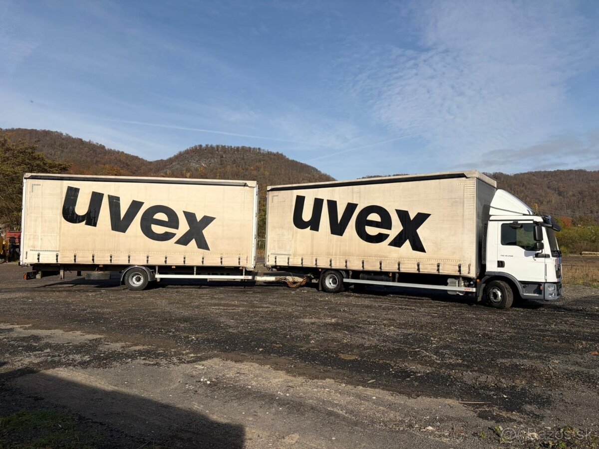 MAN TGL 12.250 + přívěs G.T.S. průjezdová souprava - 2