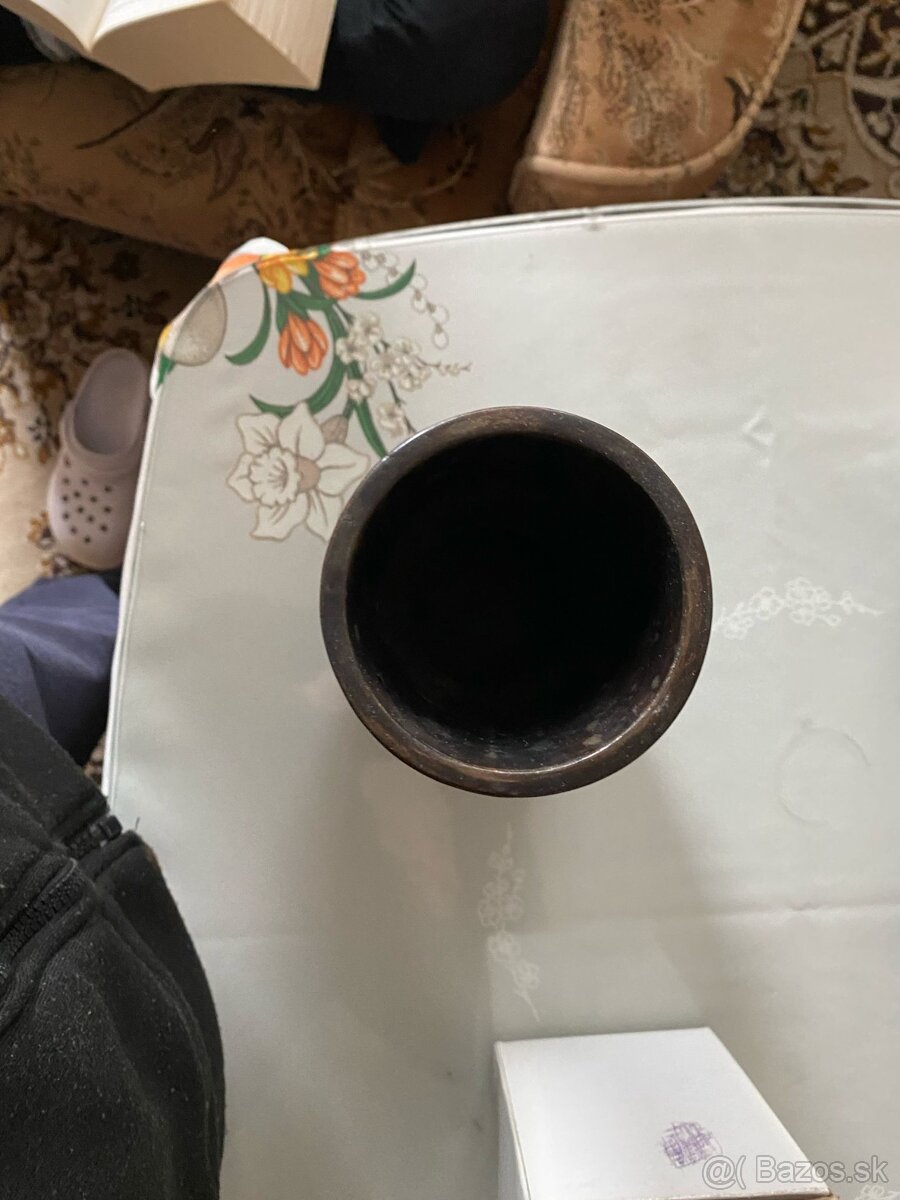 Drevená váza so vzorom - 2