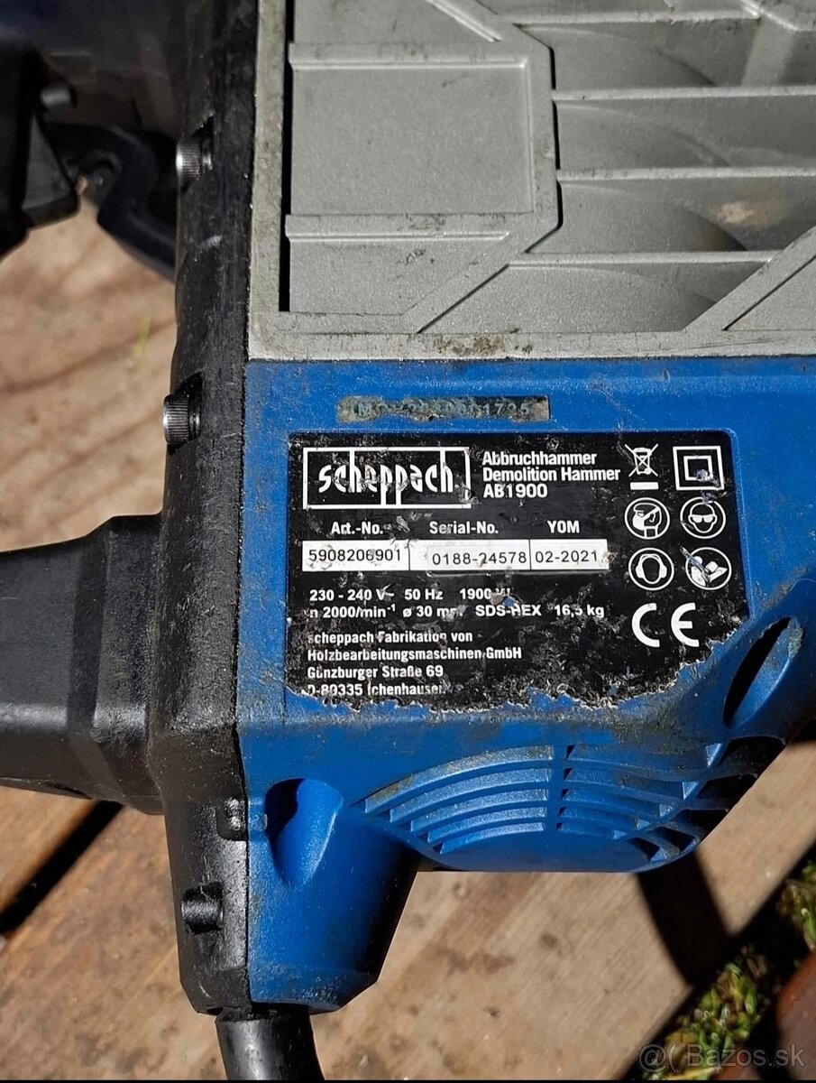 Búracie kladivo Scheppach ab1900 - 2