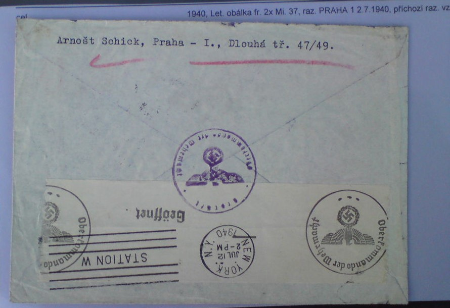 Dopis Protektorát Č a M - 2