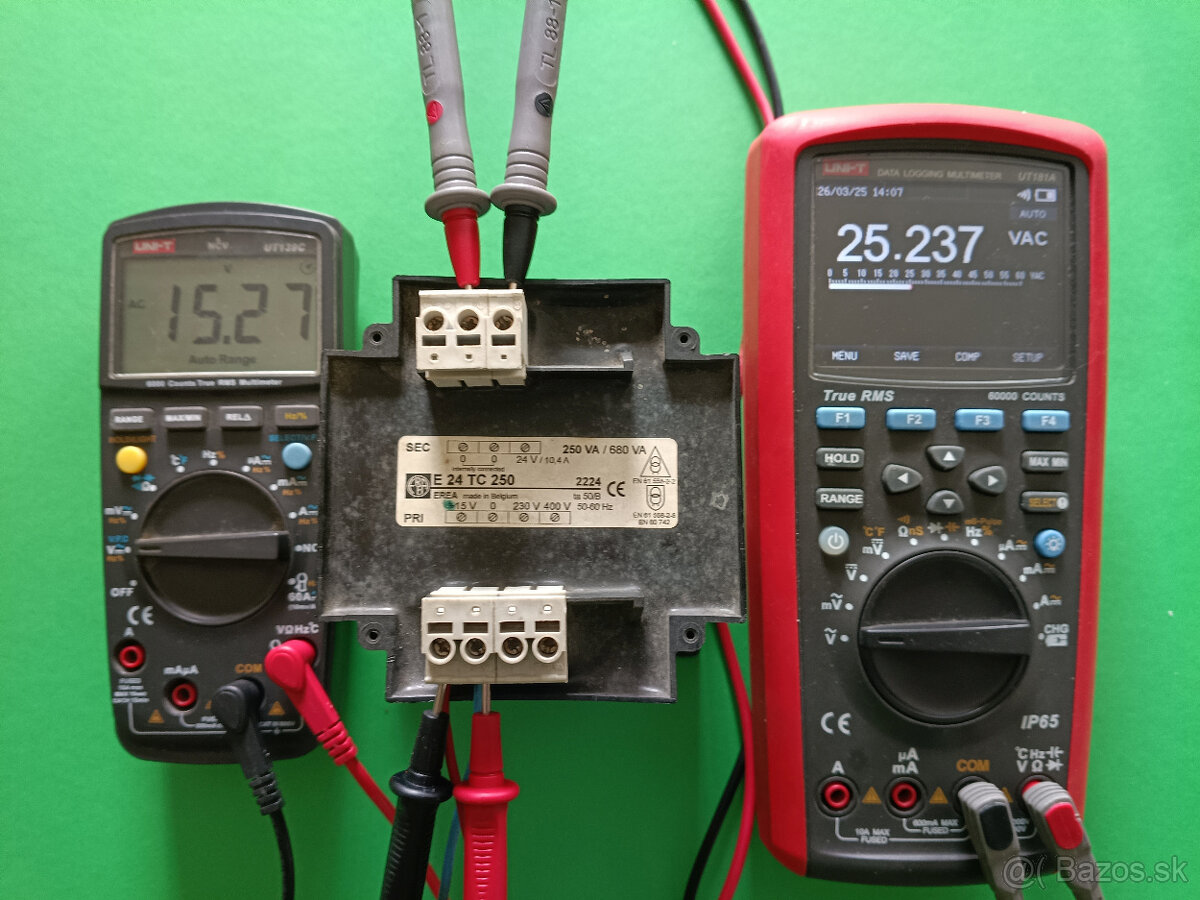 Predám transformátor 15V, 230V, 400V/ 24V, 10,4A, 250VA - 2