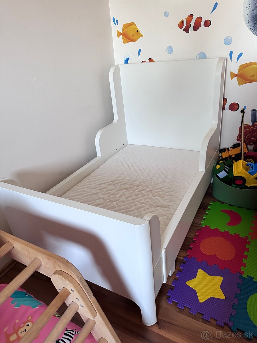 Rastúca detská posteľ IKEA BUSUNGE biela - 2