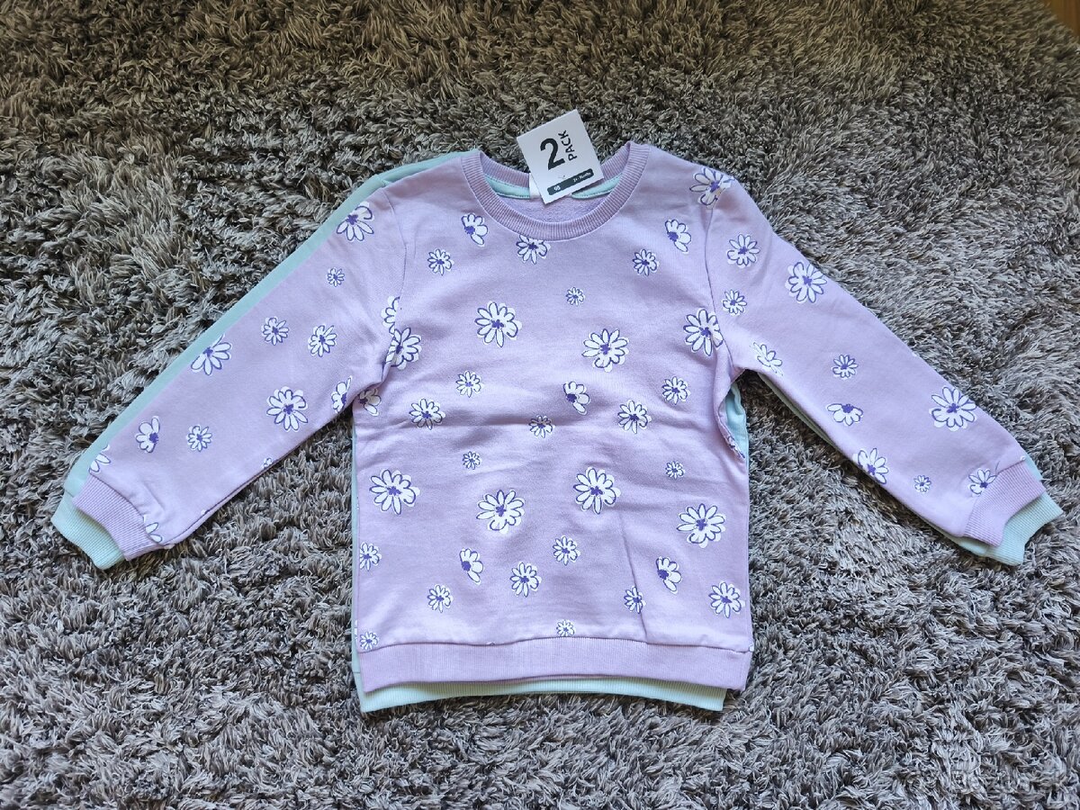 Dievčenské mikiny, 2ks - 2