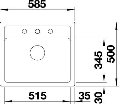 Granitový kuchynský drez -BLANCO - 2