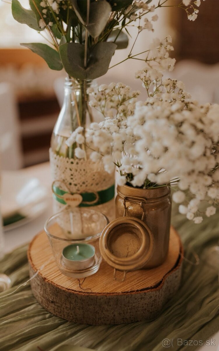 Handmade BOHO vázy : svadobná výzdoba - 2