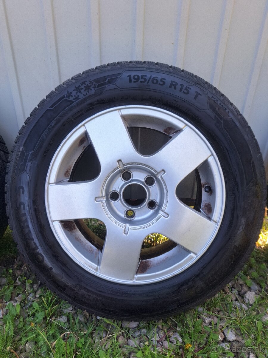 Disky 5x100 R15 + pneumatiky - 2