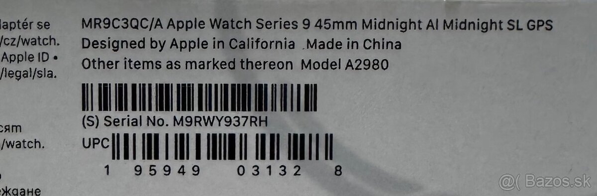 Predám Apple Watch Series 9 45mm Midnight - 2