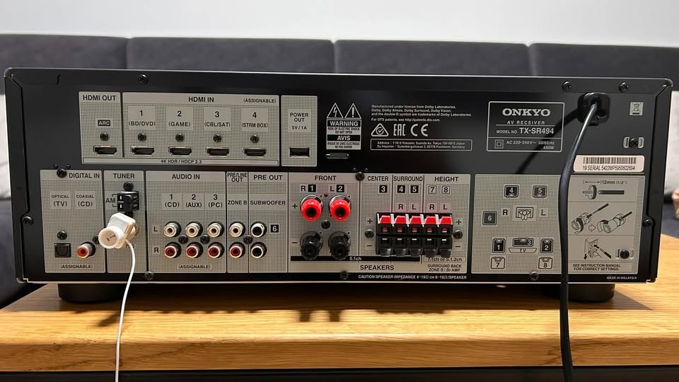 Onkyo TX-SR494 receiver - 2