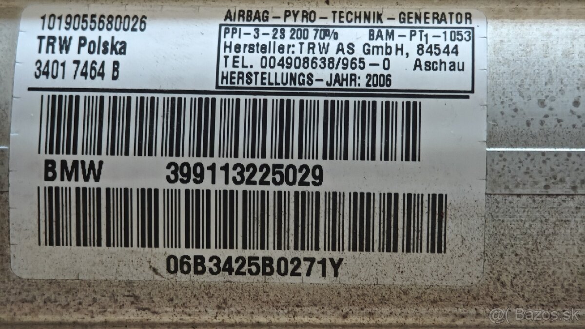 E91 M47 320d 120kw airbag - 2