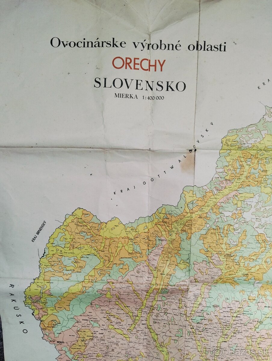 Historická Ovocinárska mapa Orechy - 2