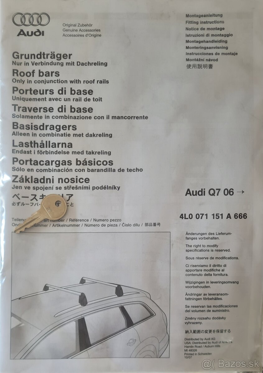 Q7 nosiče - 2