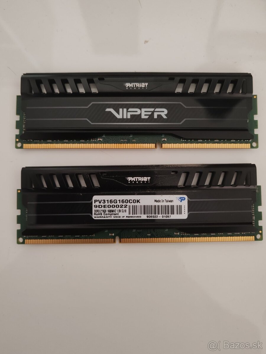 Predám pamäte DDR3 4x8 gb 1600 Mhz - 2
