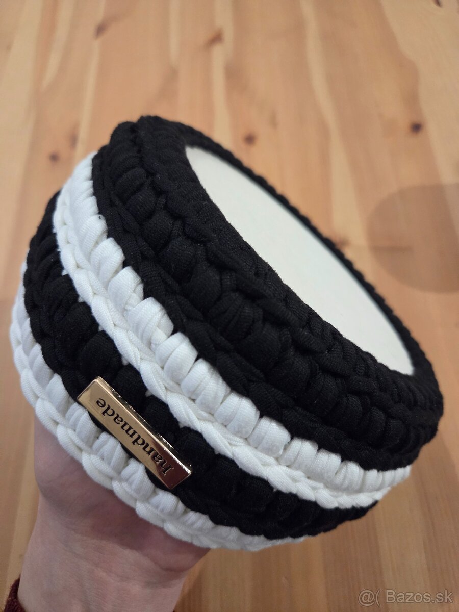 Háčkovaný košík HANDMADE - 2
