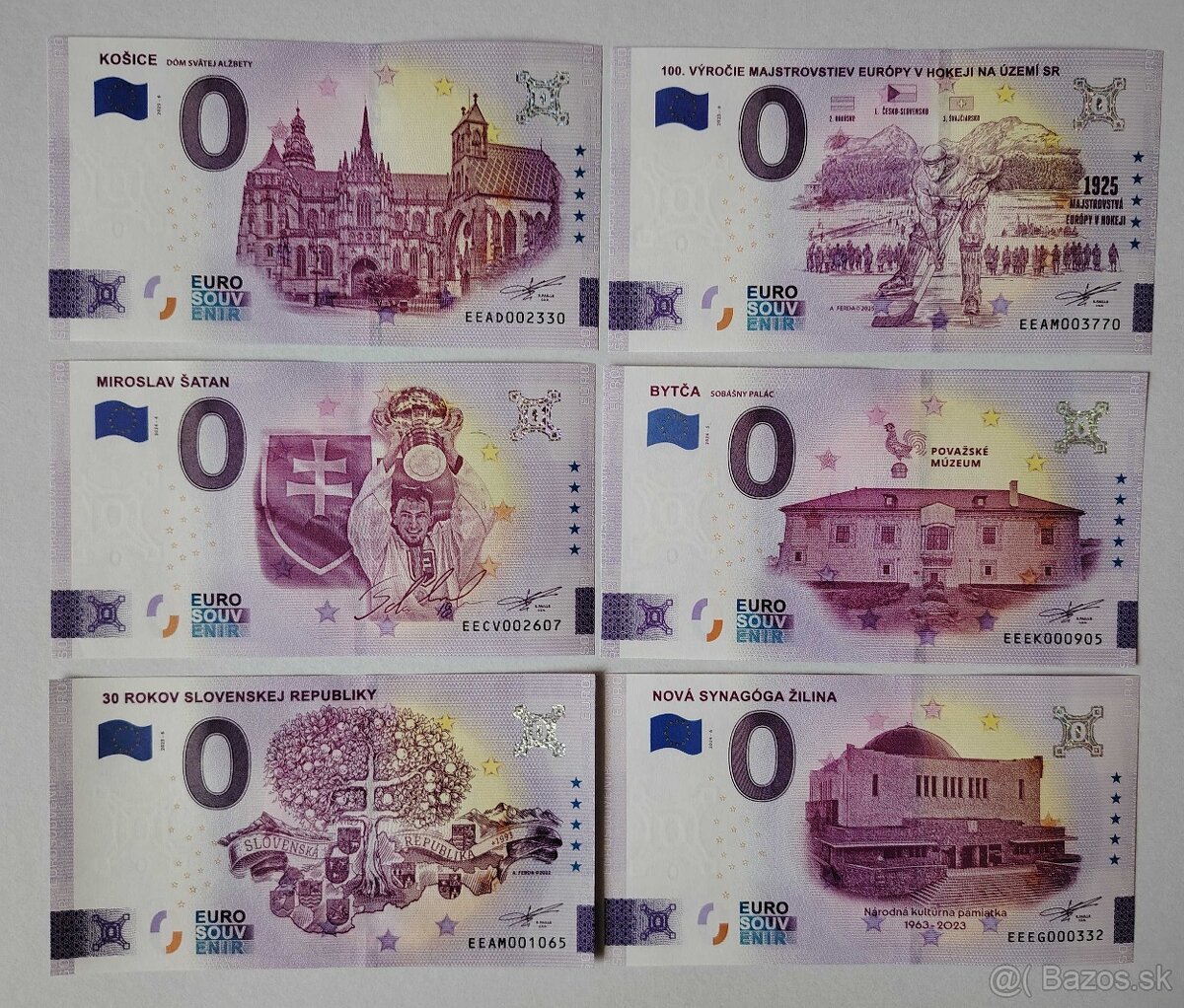 0€ / 0 euro suvenírová bankovka SK - 2