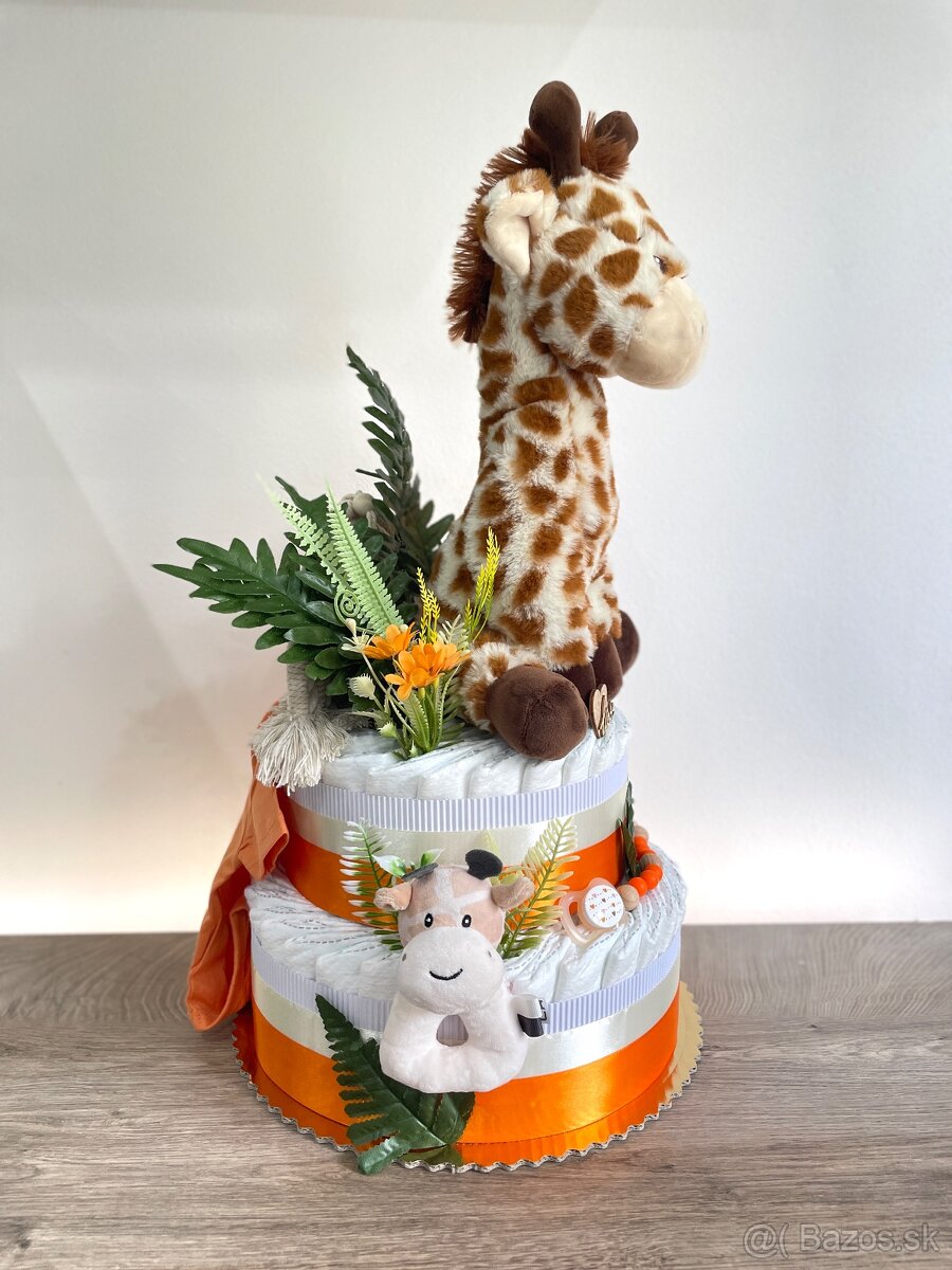 Plienková torta žirafa veľká - 2