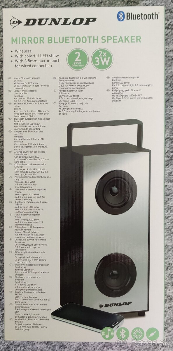 Dunlop bluetooth reproduktor - nevhodný darček - 2