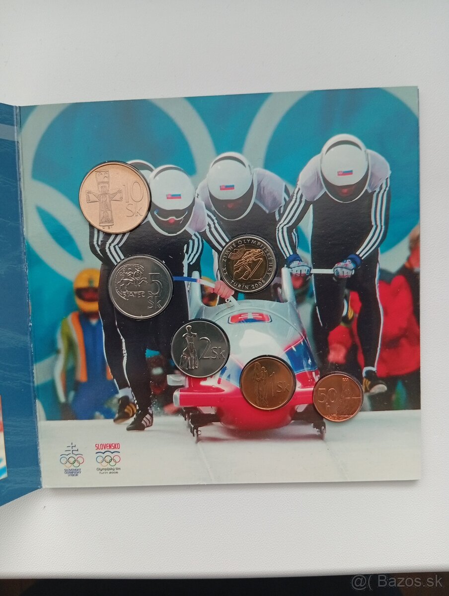 Sada Slovenských minci Turín 2006 - 2