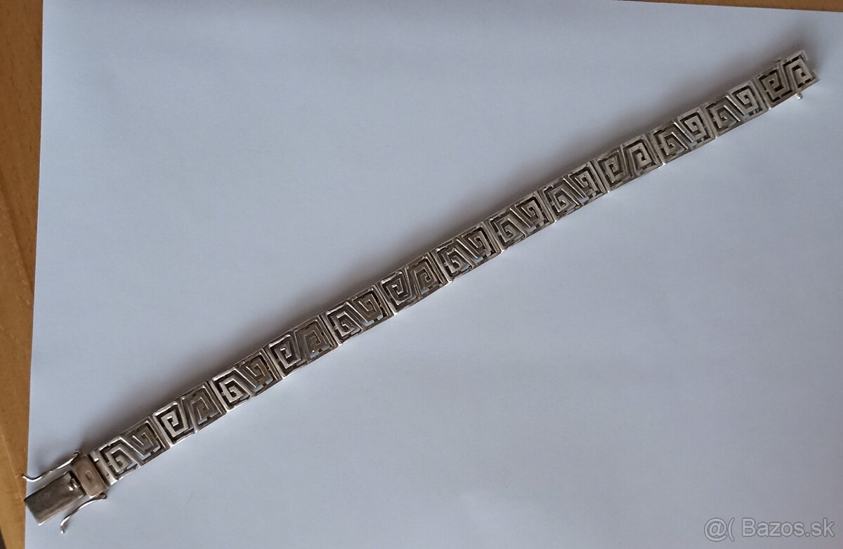 Masívny strieborný náramok - 2