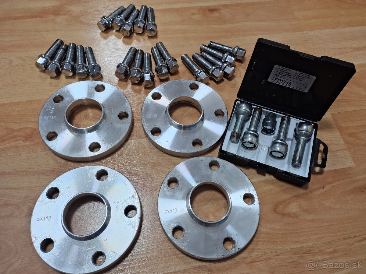 Rozširovacie duralove podložky 5x112 diera 57,1 - 2