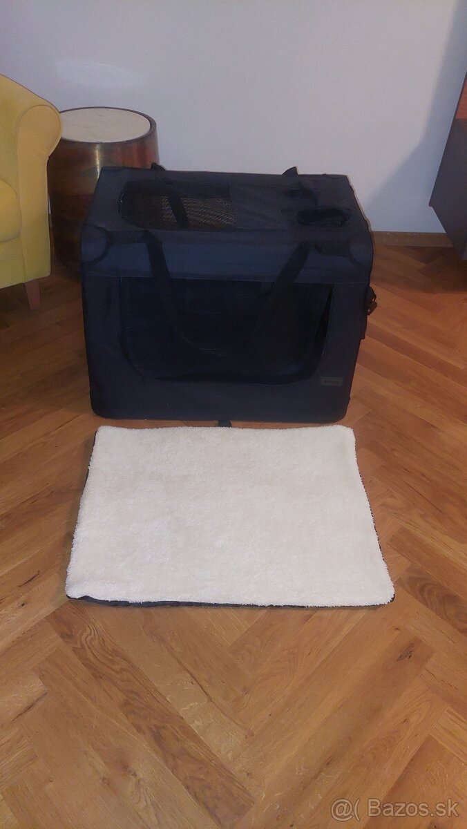 Cestovná klietka pre psa, pás do auta súčasťou klietky - 2